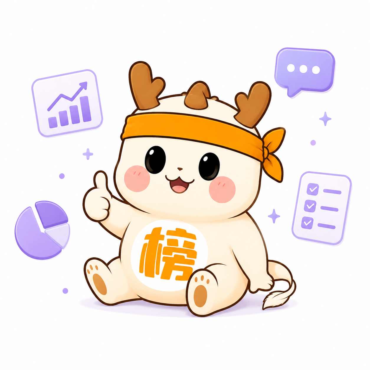 金榜宠物与 AI 工作流程图标