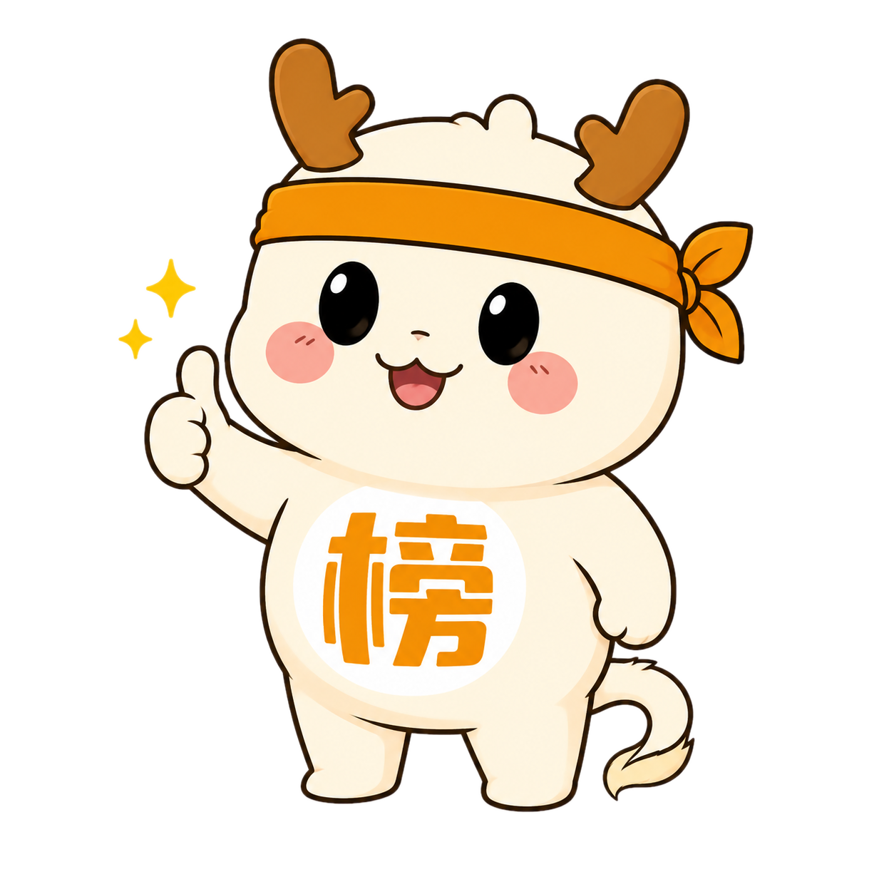 金榜宠物形象竖起大拇指